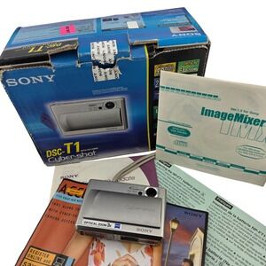 Sony Cyber-shot DSC-T1 Digital Camera 5.0MP 3x Zoom AS IS Parts Only Untested